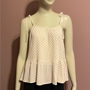 Mango Polka dot strappy top